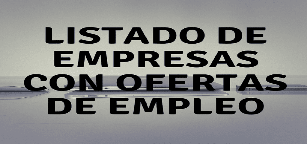 Listado de empresas con ofertas de empleo