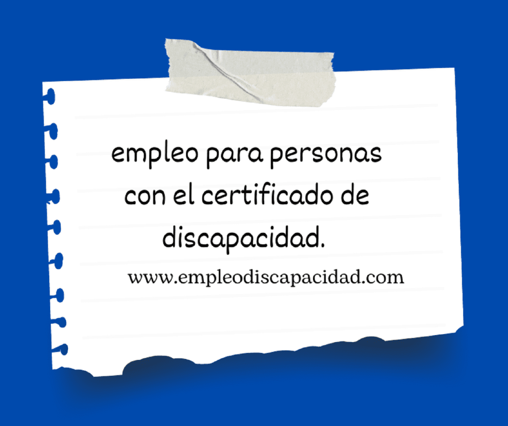 empleo para personas con discapacidad